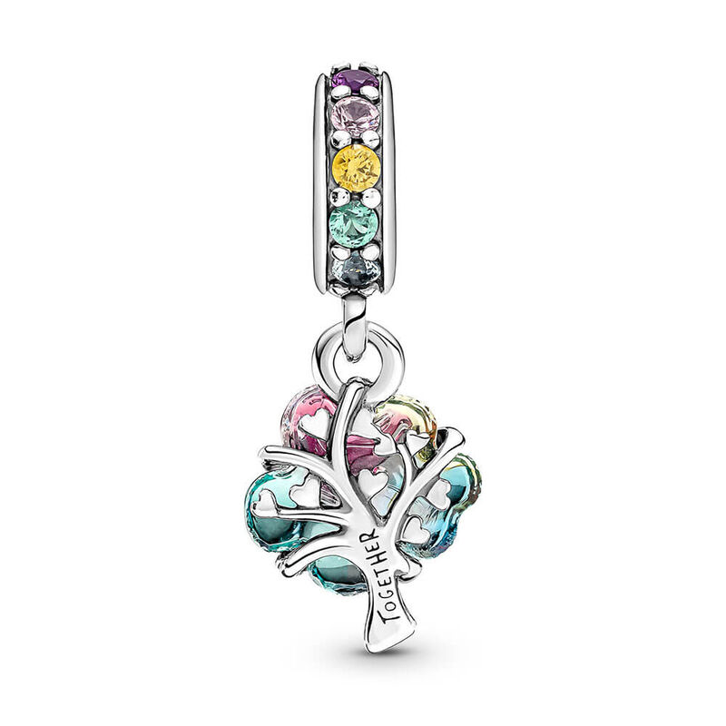 Pandora Togetherness Tree Murano Glass & Crystal Dangle Charm image number 1