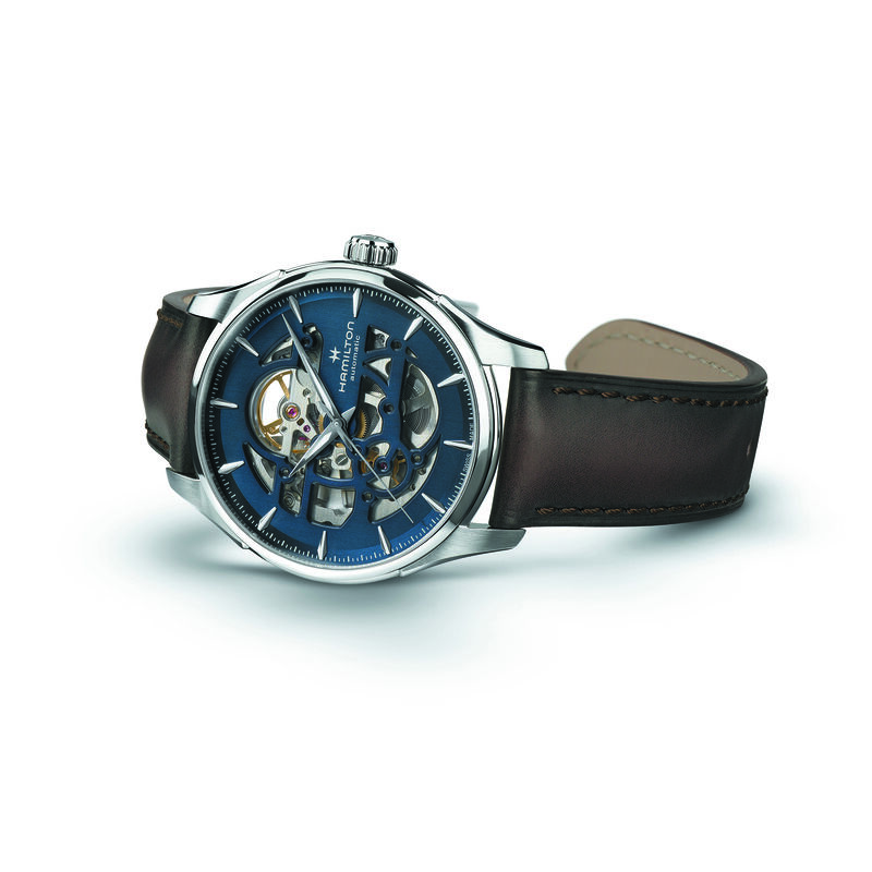 Hamilton Jazzmaster Skeleton Auto Blue Dial Watch, 40mm image number 4