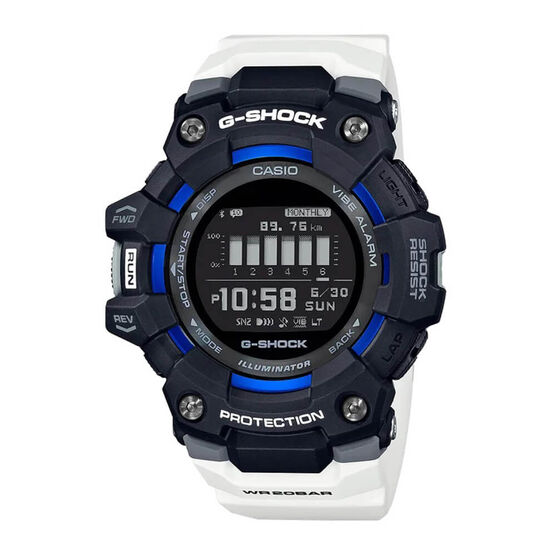 G-Shock G-Squad White Strap Bluetooth Watch, 58.2mm