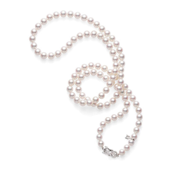 Mikimoto Akoya Cultured Pearl Strand Necklace 18K, 32"