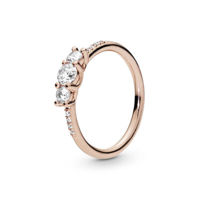 Pandora Clear 3-Stone CZ Ring