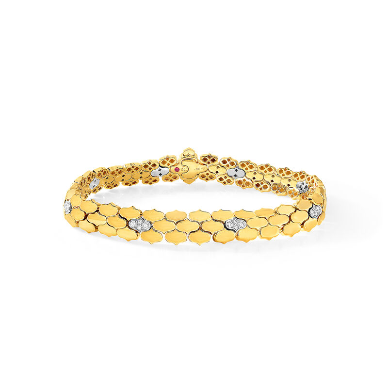 Roberto Coin 18K Yellow Gold Cobra Diamond Bracelet image number 0