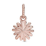 Pandora Pink Daisy Flower Enamel & CZ Dangle Charm