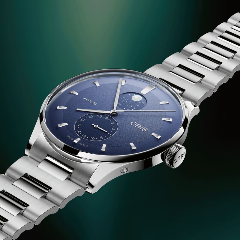 Oris Artelier Complication Blue Dial Watch, 39.5mm image number 1