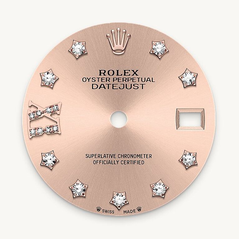 rolex lady-datejust in everose rolesor - combination of oystersteel and everose gold, m279171-0028 - ros&eacute;-colour dial - ben bridge