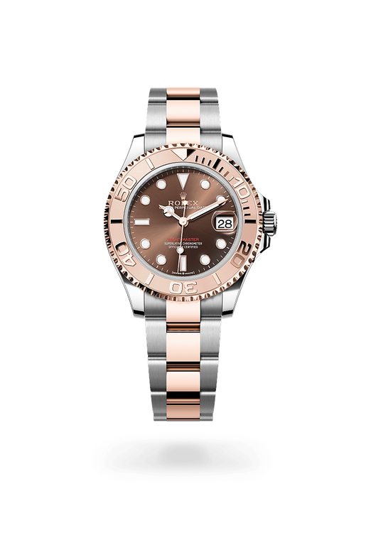 rolex yacht-master in everose rolesor - combination of oystersteel and everose gold, m268621-0003 - ben bridge