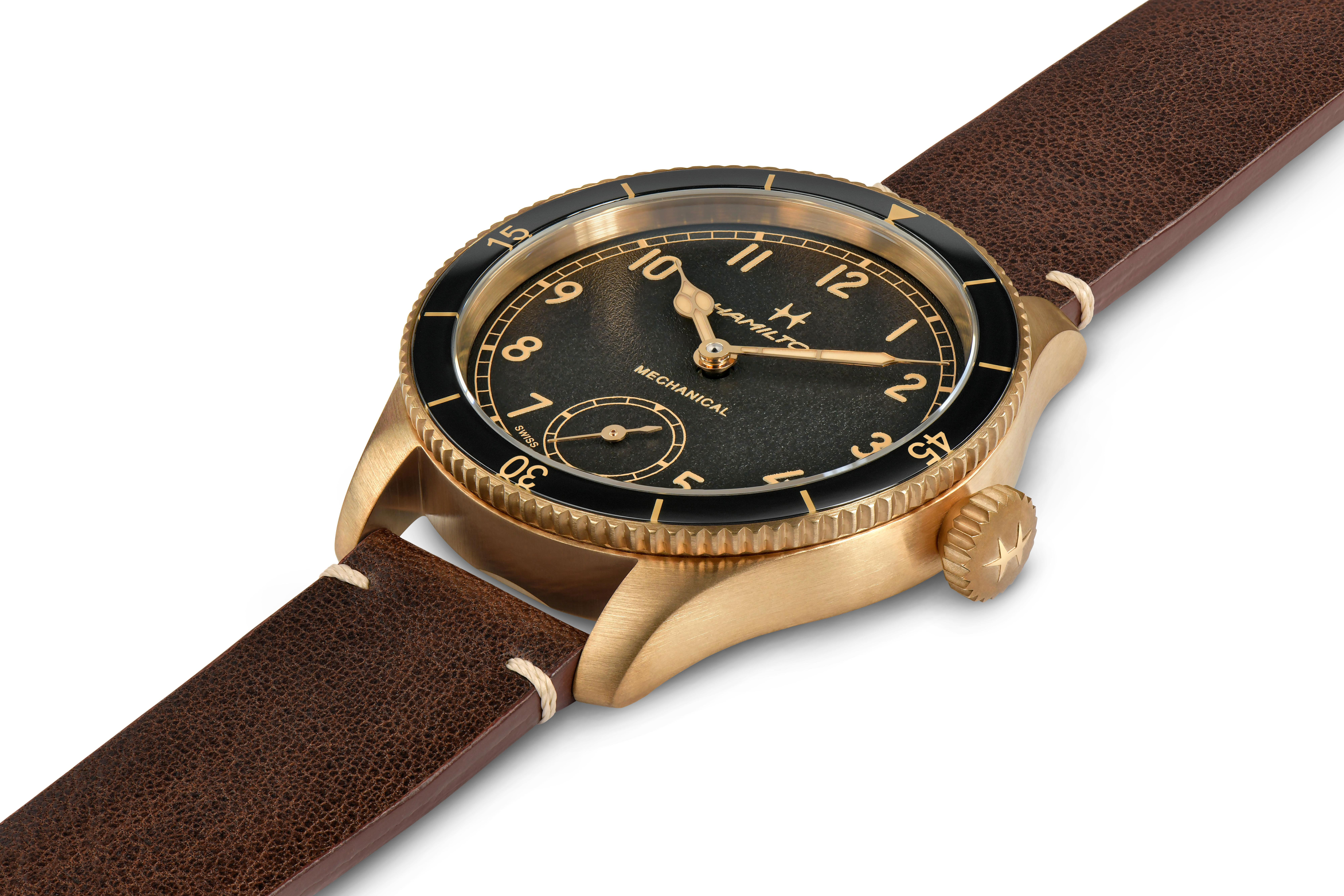 Hamilton Khaki Aviation Pilot Pioneer Bronze Watch Black Dial, 43mm