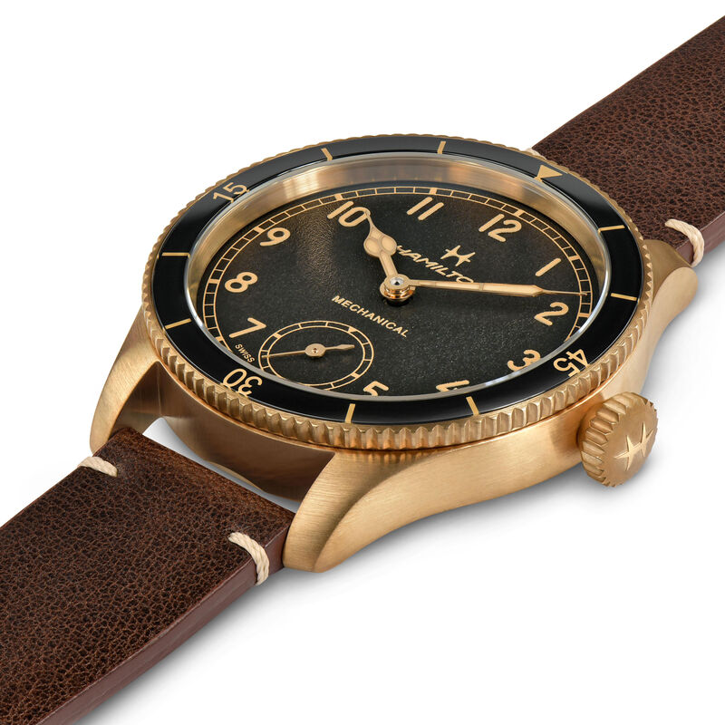 Hamilton Khaki Aviation Pilot Pioneer Bronze Watch Black Dial, 43mm image number 1