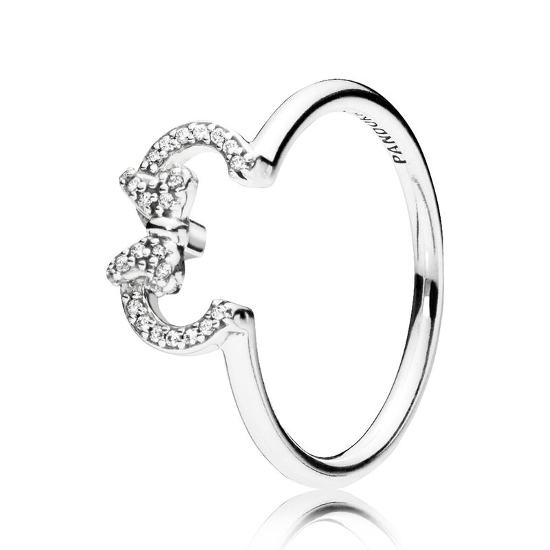 Pandora Disney, Minnie Silhouette CZ Ring image number 0