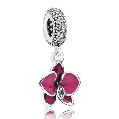 Pandora Orchid Charm