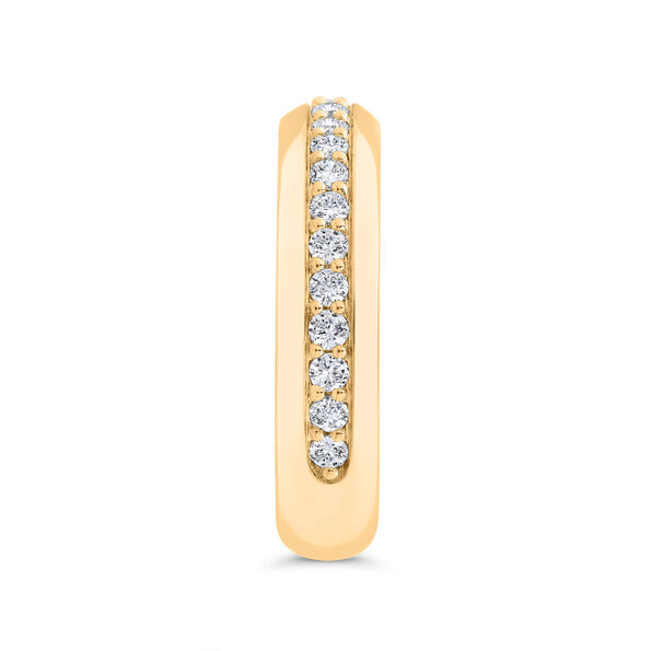 Bella Ponte Polished Knife Edge Diamond Bridal Ring, 14K Yellow Gold