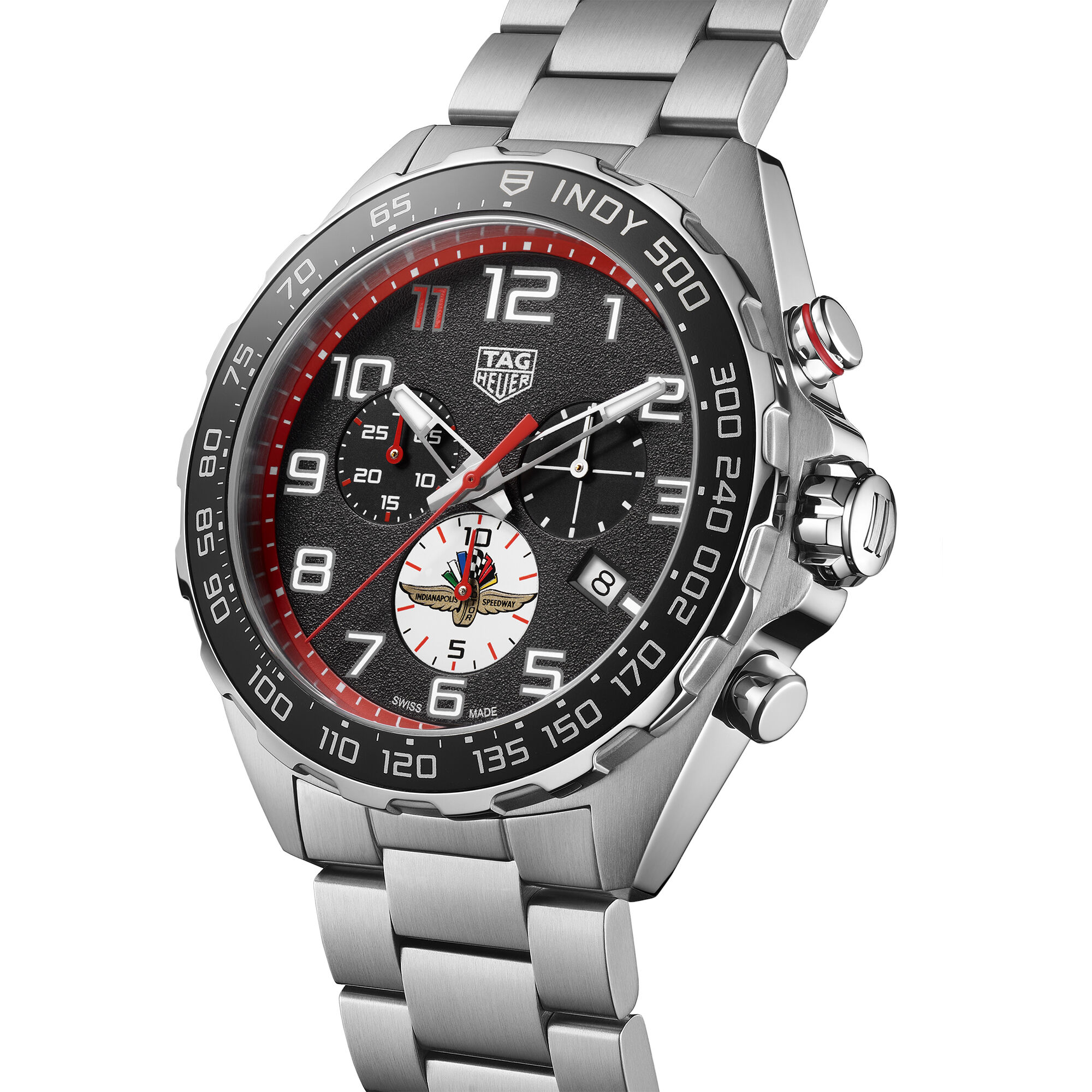 TAG Heuer Formula 1 Chronograph x Indy 500 Black Dial Watch, 43mm