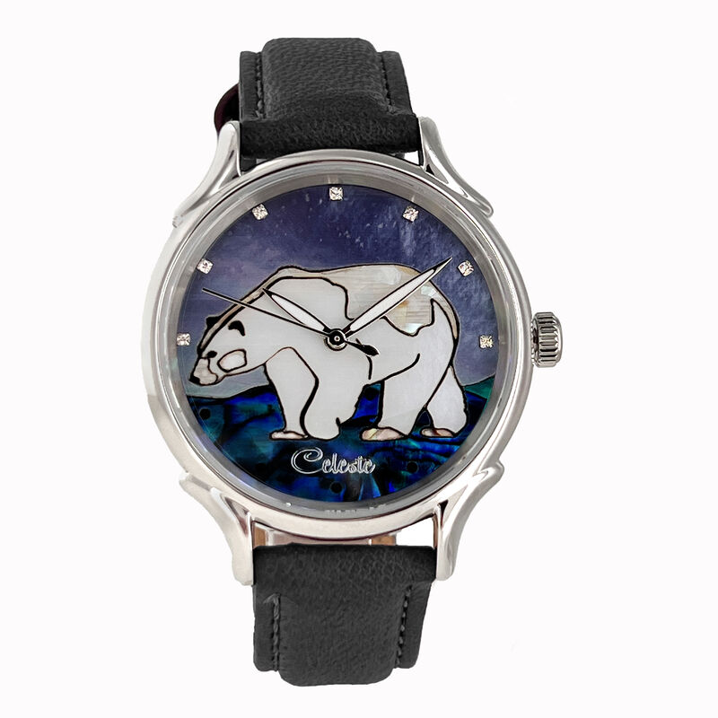 Celeste Arctic Wild - Polar Bear Mother of Pearl Dial Watch, 35mm image number 0