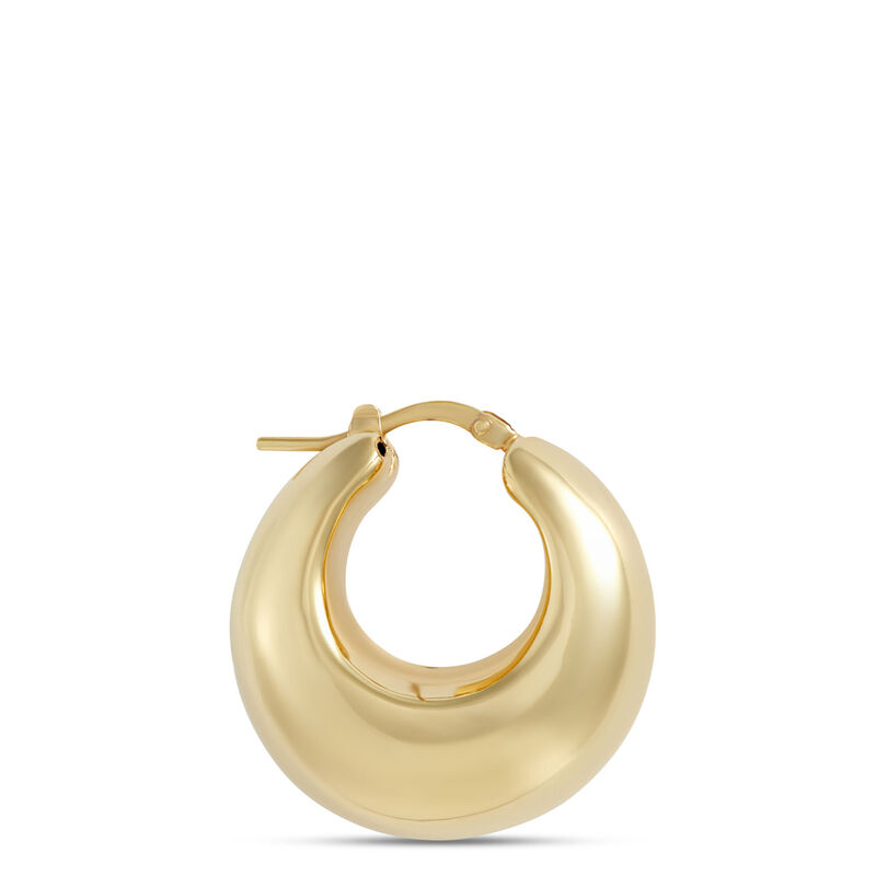 Toscano Hoop Earrings, 14K Yellow Gold image number 1