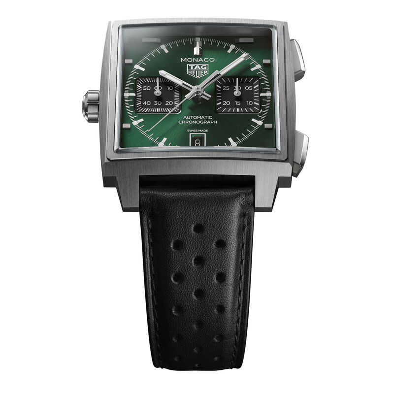 TAG Heuer Monaco Chronograph Green Dial Watch, 39mm image number 1
