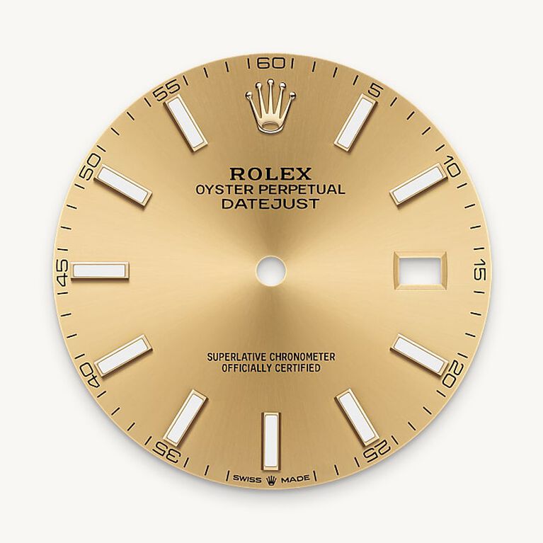 rolex datejust in yellow rolesor - combination of oystersteel and yellow gold, m126333-0010 - champagne-colour dial - ben bridge