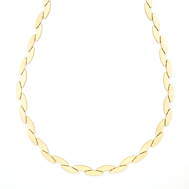 Toscano 18-Inch Marquise-Shaped Links Necklace, 14K Yellow Gold image number 0