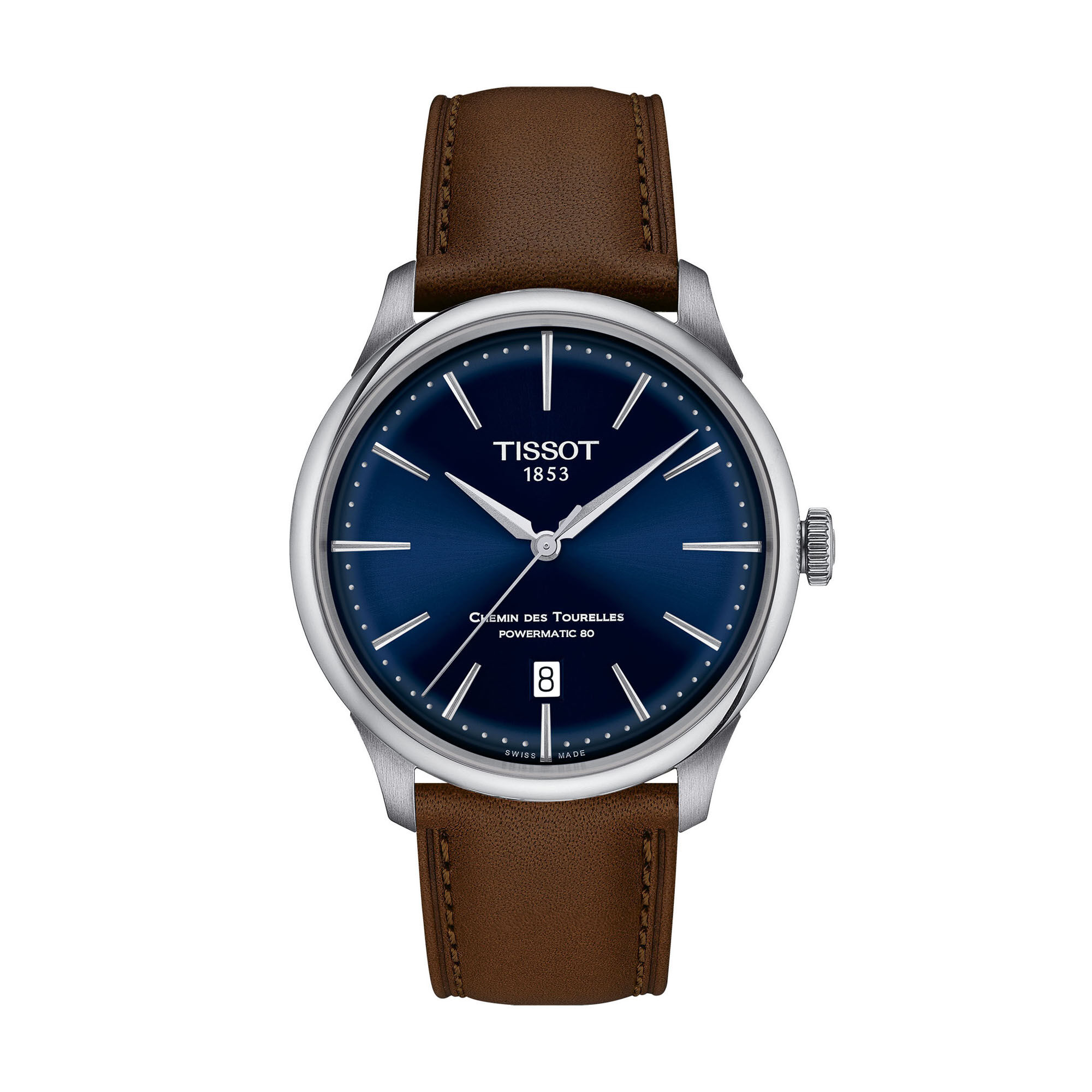 TISSOT Chemin Des Tourelles Blue Dial Watch, 39mm