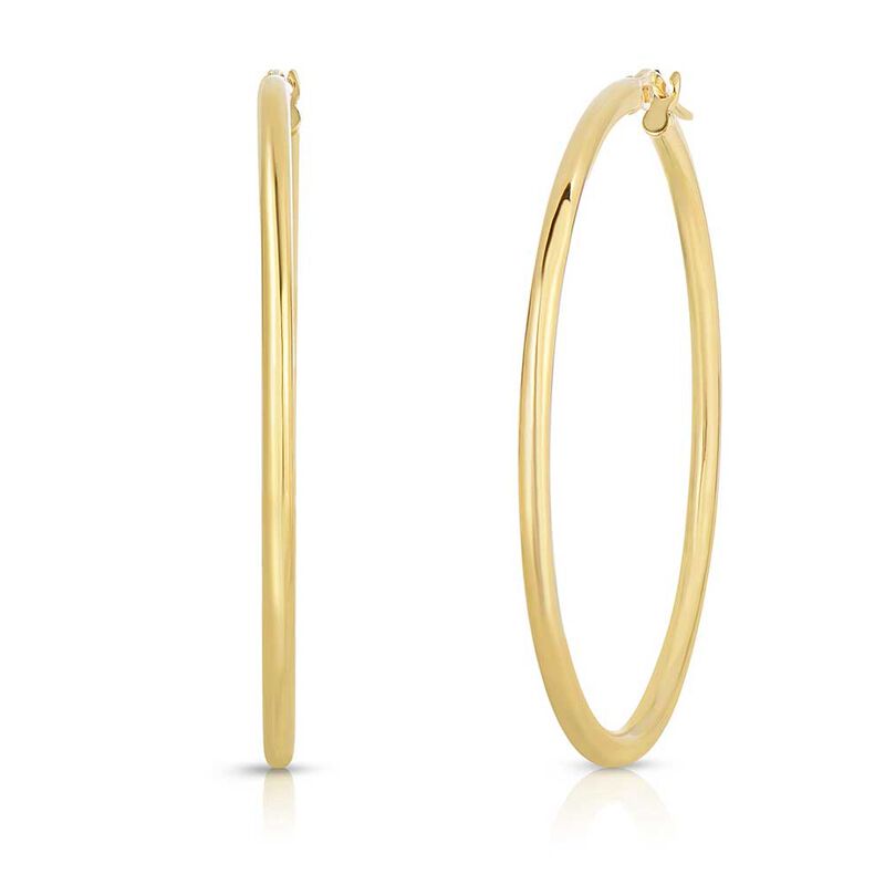 Roberto Coin Perfect Gold Hoop Earrings 18K image number 0