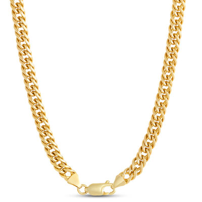 Toscano Double Curb Link Necklace, 14K Yellow Gold