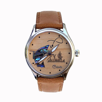 Celeste Hook 'Em Brown Dial Watch, 38mm