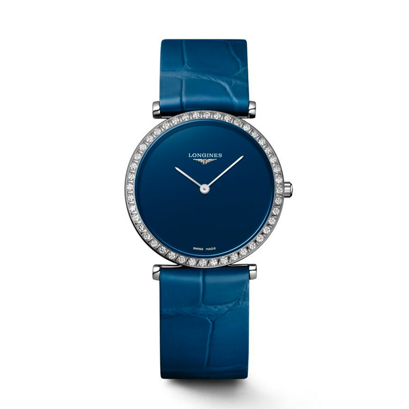 Longines La Grande Classique Blue Diamond-Paved Dial Watch,  29mm image number 1