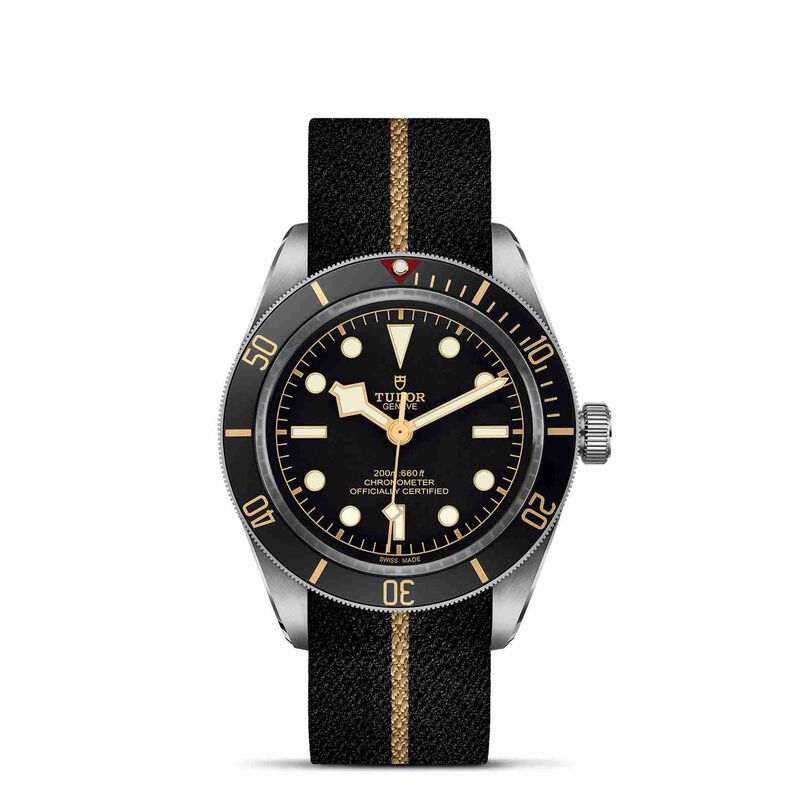 TUDOR Black Bay Fifty-Eight Watch, Steel Case Black Dial Fabric Strap, 39mm image number 0