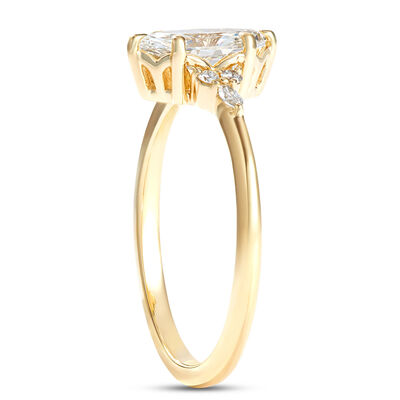 Marquise Diamond Engagement Ring, 9/10 Carat Total Weight, 14K Yellow Gold