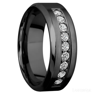 Zirconium with Satin , Polish Finish