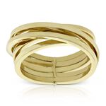 Toscano Crossover Ring 14K, Size 7