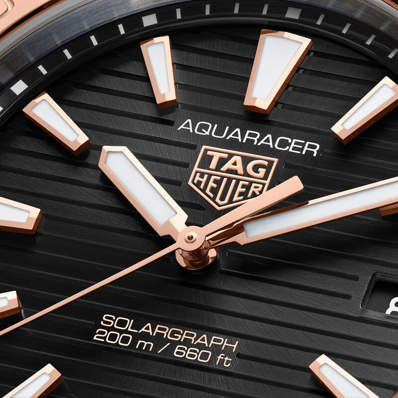 TAG Heuer Aquaracer Professional 200 Solargraph Black Dial Watch, 40mm image number 3