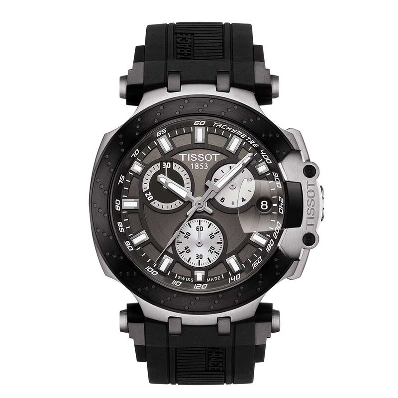 Tissot T-Race Chronograph Black PVD Anthracite Dial Watch, 43mm image number 0