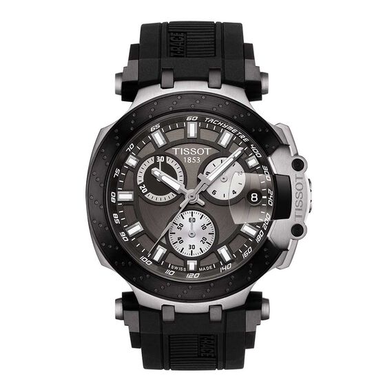 Tissot T-Race Chronograph Black PVD Anthracite Dial Watch, 43mm