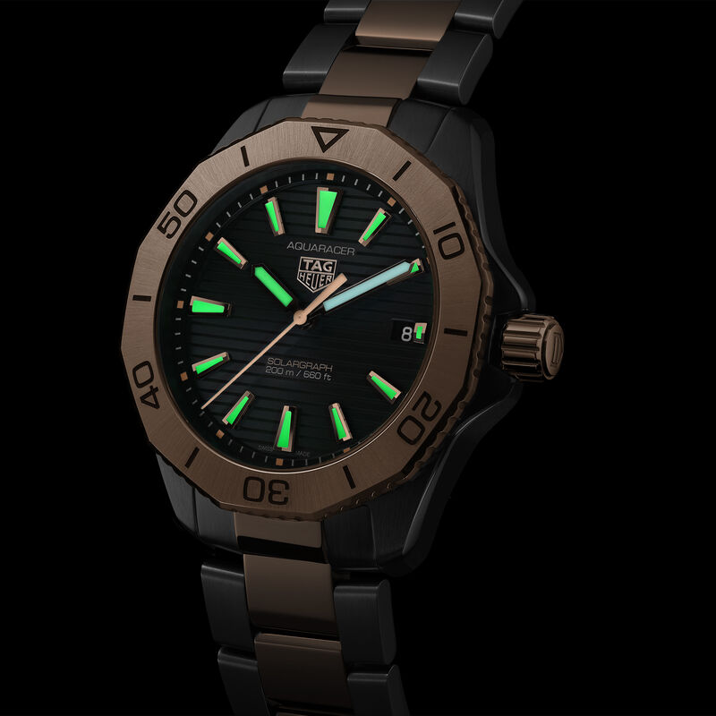 TAG Heuer Aquaracer Professional 200 Solargraph Black Dial Watch, 40mm image number 5