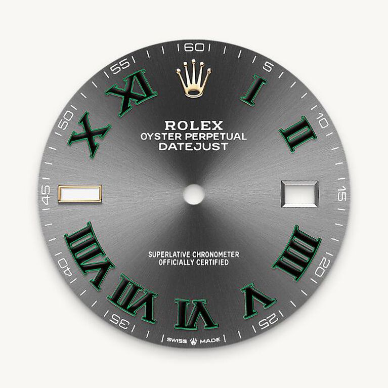 rolex datejust in yellow rolesor - combination of oystersteel and yellow gold, m126333-0019 - slate dial - ben bridge