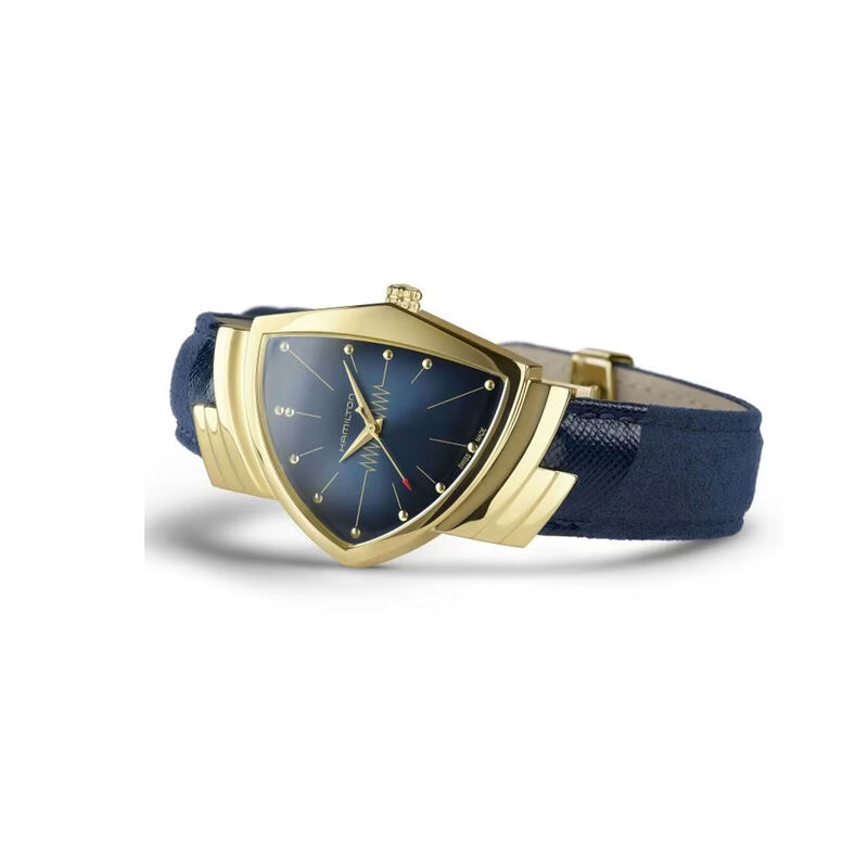Hamilton Ventura Quartz Blue Dial Watch, 32.3mm x 50.3mm image number 1