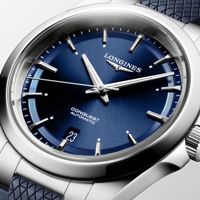 Longines Conquest Blue Dial Watch, 38mm image number 3