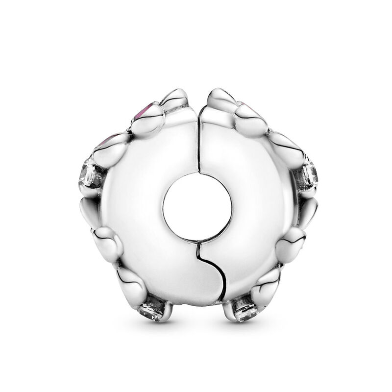 Pandora Pink Daisy Flower Enamel & CZ Clip Charm image number 3