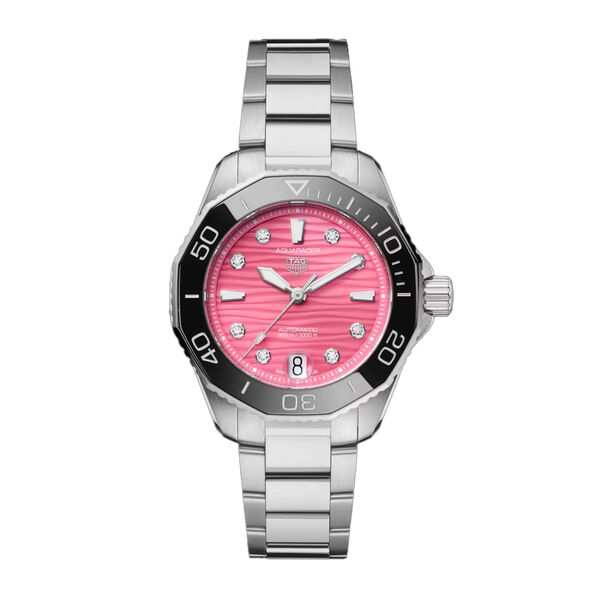TAG Heuer Aquaracer Professional 300 Date Pink Dial, 36mm