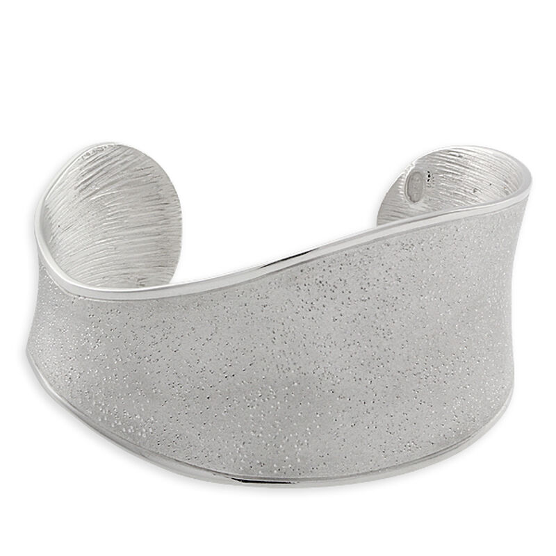 Concave Wide Cuff in Sterling Silver image number 1