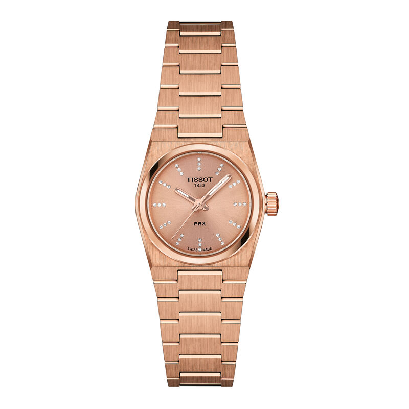 TISSOT PRX Carnation Gold Dial Watch, 25mm image number 0