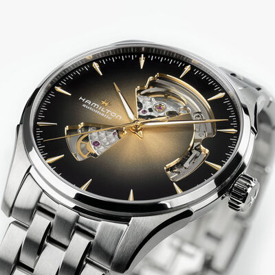 Hamilton Jazzmaster Open Heart Auto Champaigne Dial Watch, 40mm