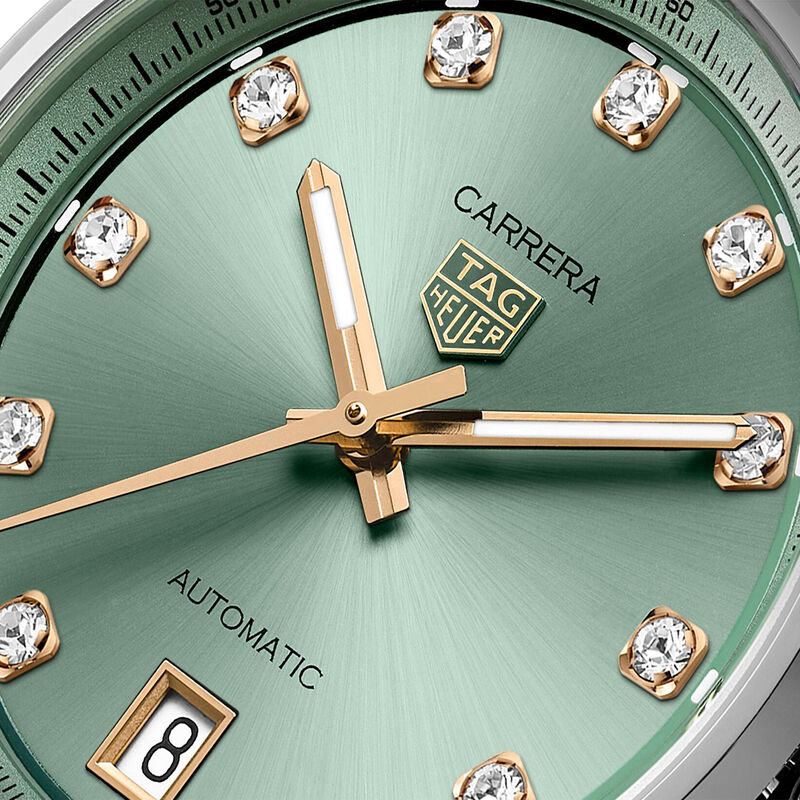 TAG Heuer Carrera Date Watch Green Dial, 36mm image number 5