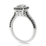 Black & White Diamond Ring 14K