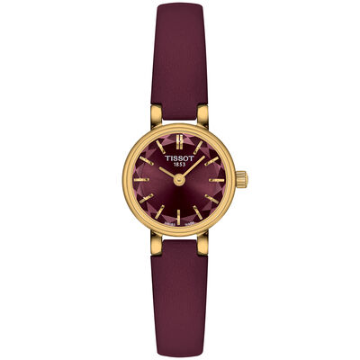 TISSOT Lovely Round Purple Dial Watch, 19.5mm