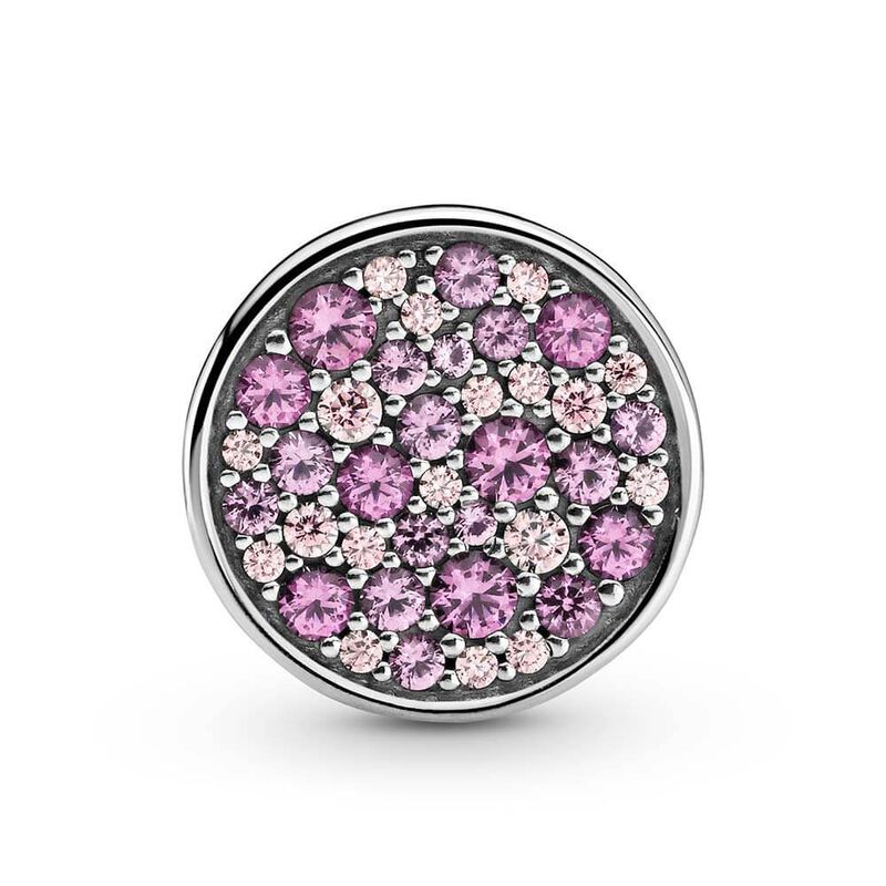 Pandora Reflexions Pink Pavé Crystal & CZ Clip Charm image number 3