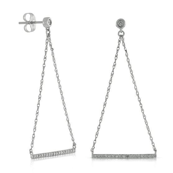 Swing Diamond Earrings 14K