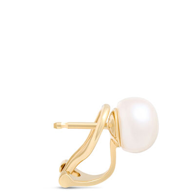Freshwater Pearl Studs, 14K Yellow Gold