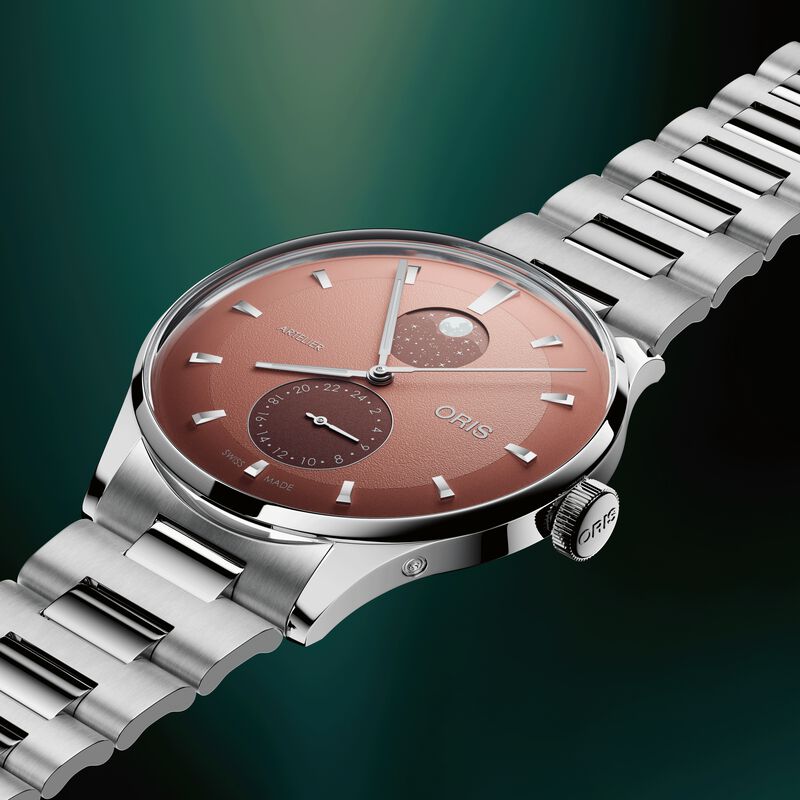 Oris Artelier Complication Brown Dial Watch, 39.5mm image number 1