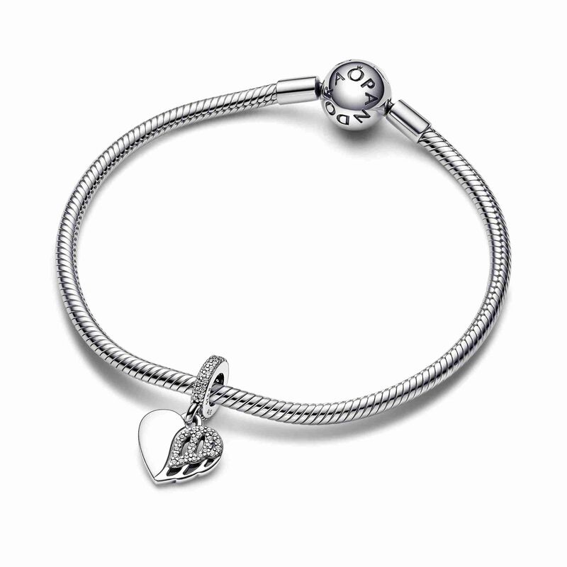 Pandora Heart & Angel Dangle Charm image number 2